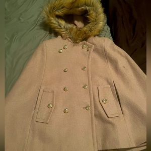 Classy winter cape with hood & pockets